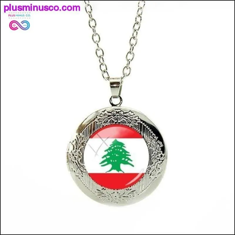 National Flag Locket Necklace Greece,France,Finland,