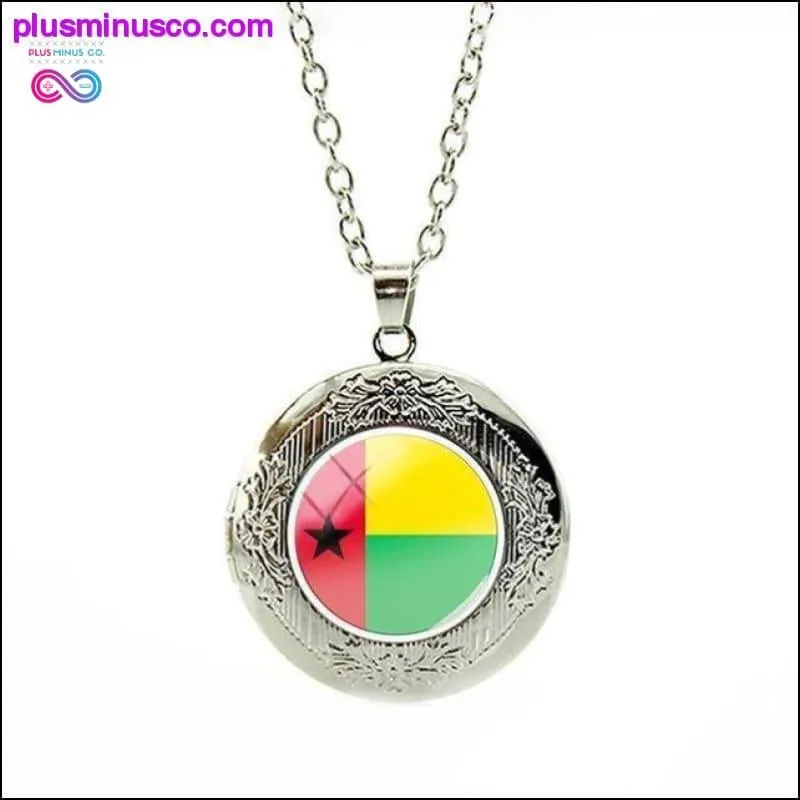 National Flag Locket Necklace Greece,France,Finland,