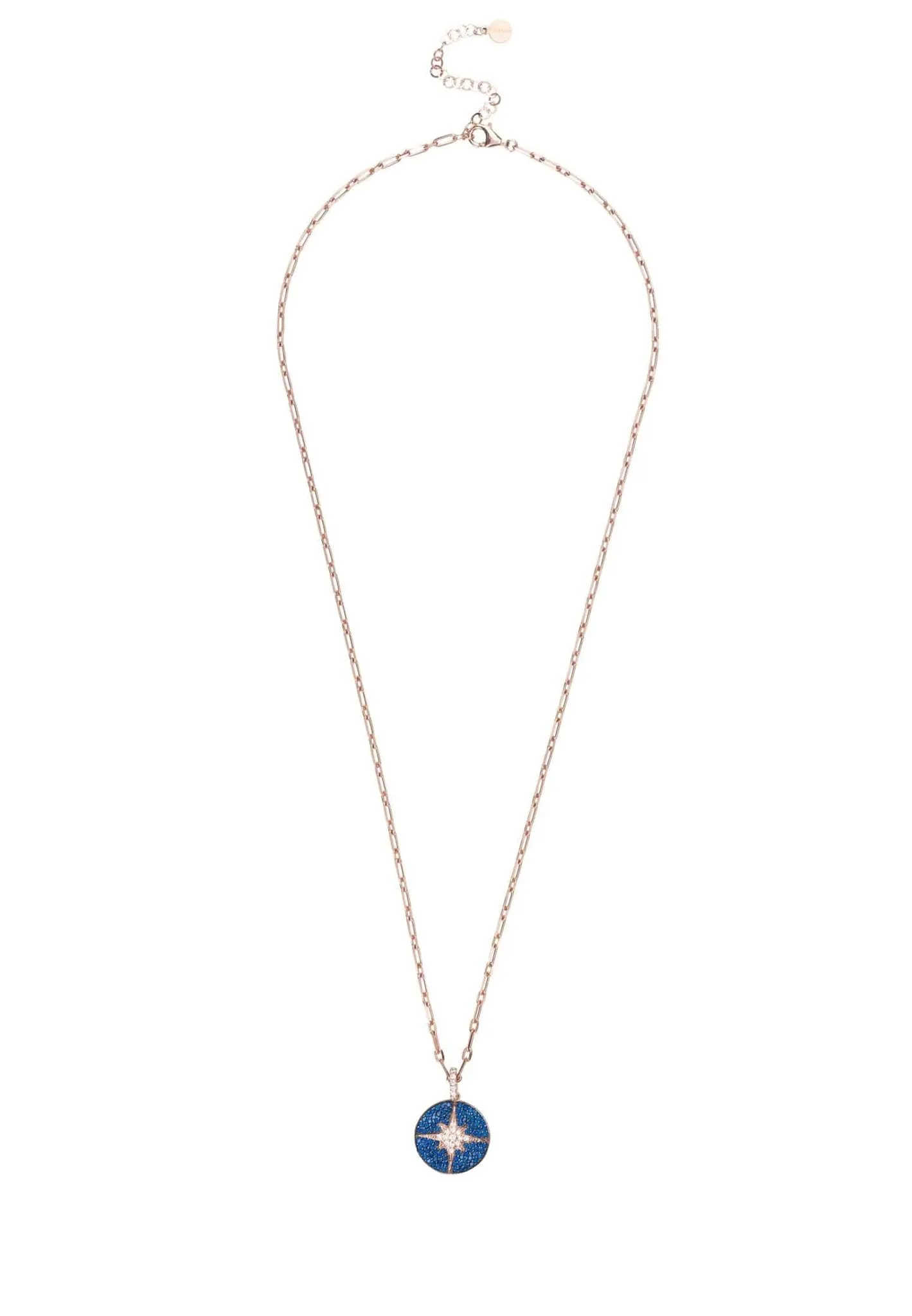 Nebula Necklace Blue Rosegold