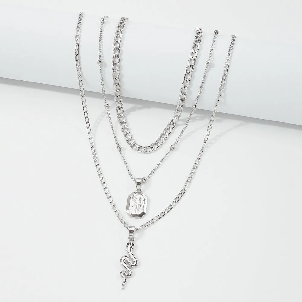 New Ornaments Animal Snake Simple Necklace