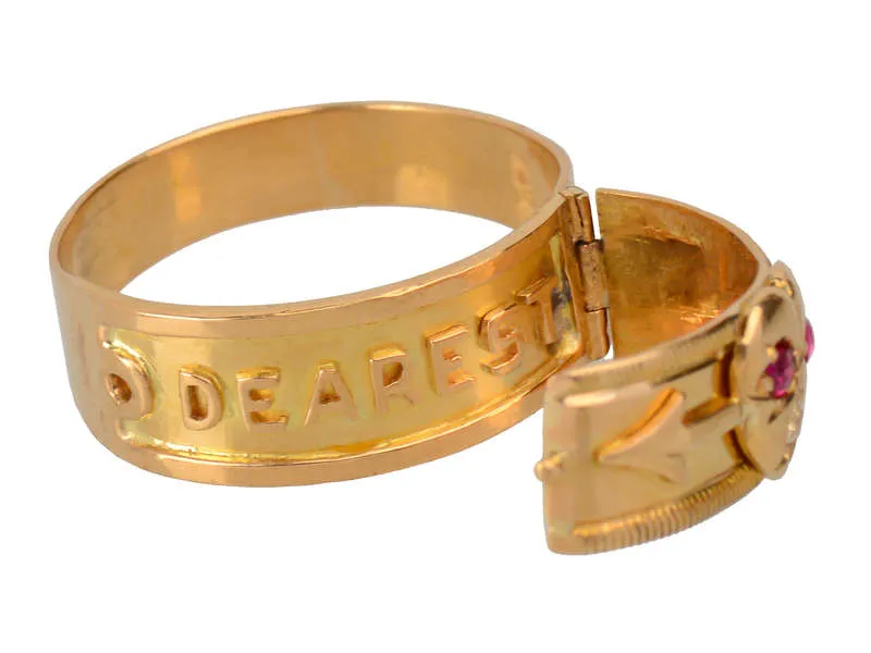 Oh My Dearest - Secret Message Locket Ring