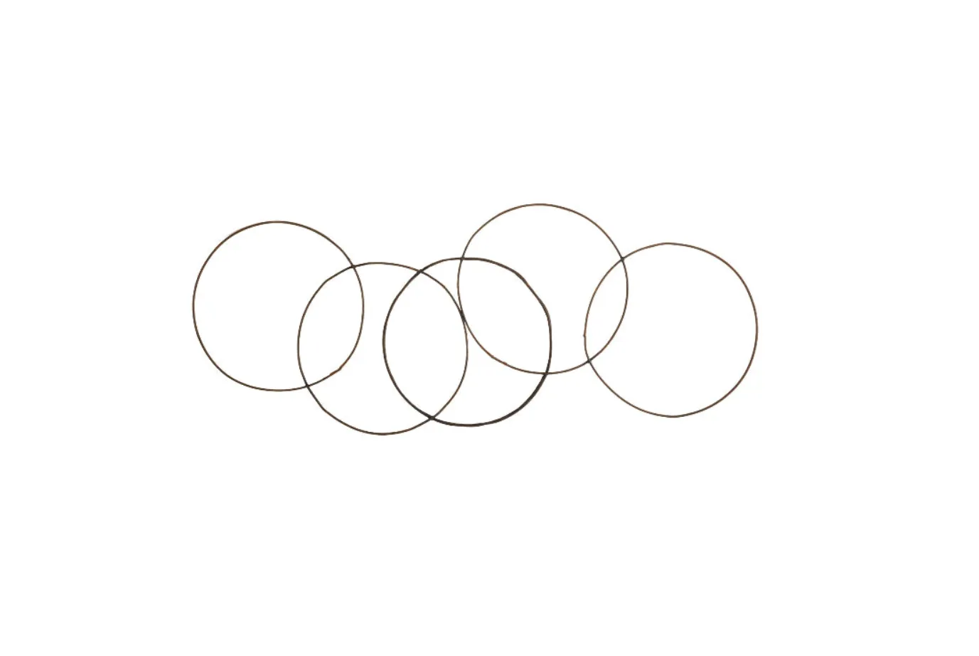 Olympic Wall Hanging Reclaimed Oil Drums Rims, 5 Rings (Copy)