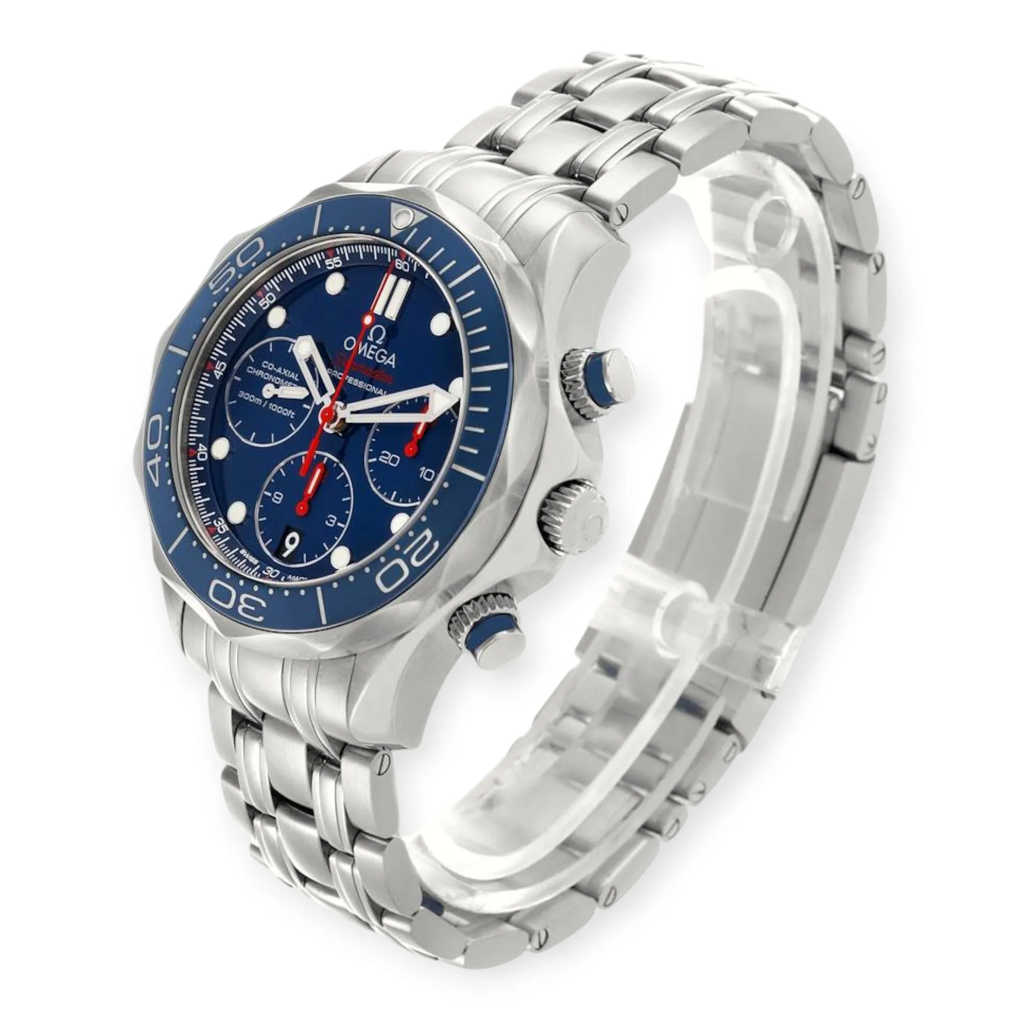 Omega Seamaster Diver 300M 44 Blue Dial 212.30.42.50.03.001 Mens Watch