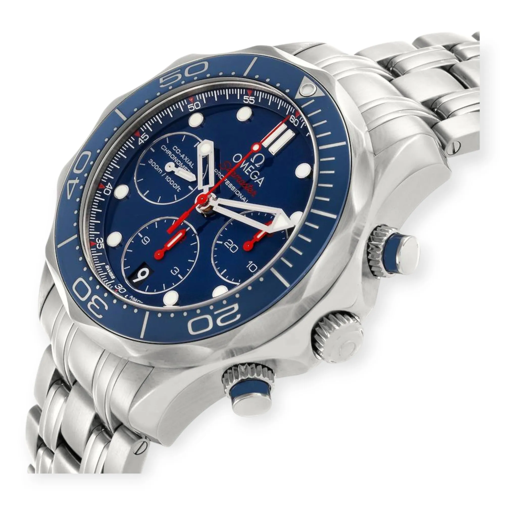 Omega Seamaster Diver 300M 44 Blue Dial 212.30.42.50.03.001 Mens Watch