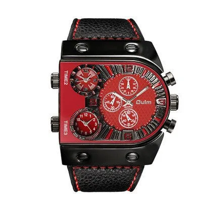 Oulm Ushape Fashion Steel Watch For Men 9315