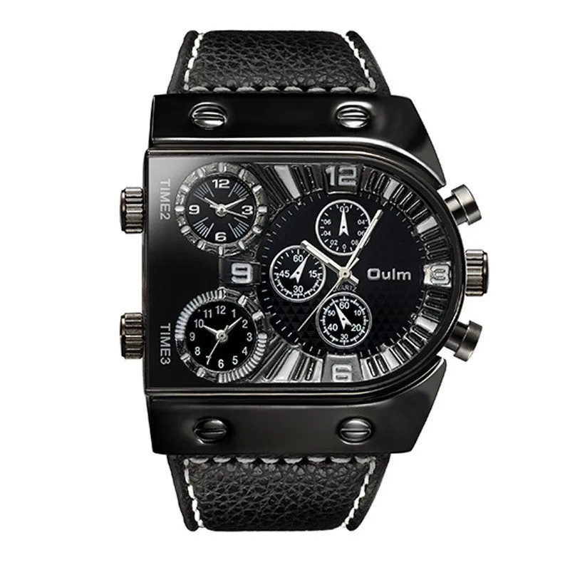 Oulm Ushape Fashion Steel Watch For Men 9315