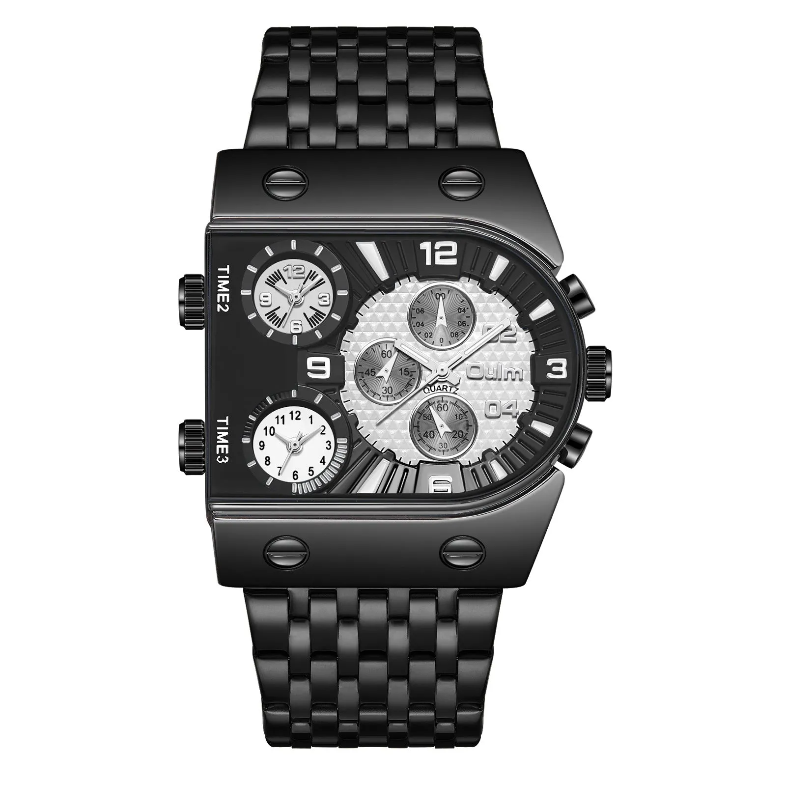 Oulm Ushape Fashion Steel Watch For Men 9315
