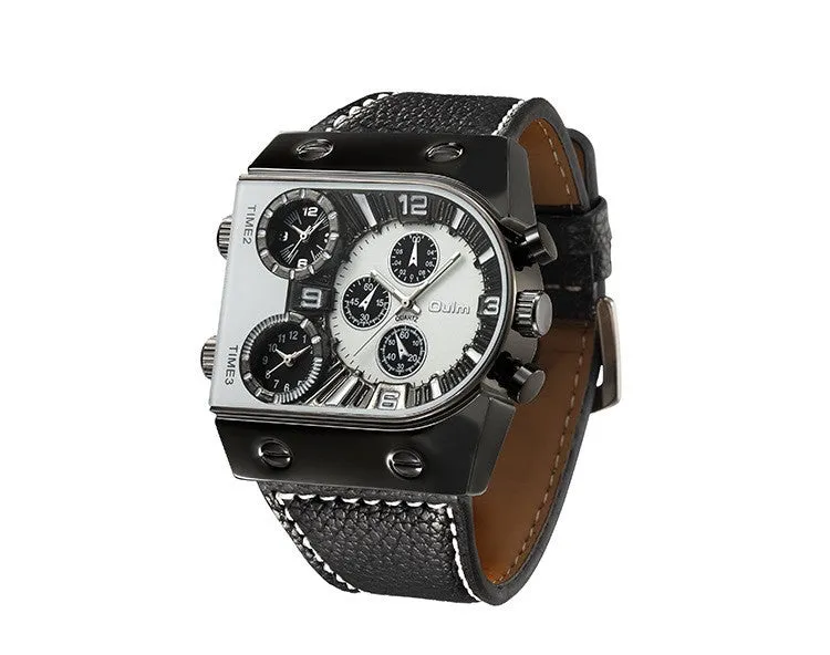 Oulm Ushape Fashion Steel Watch For Men 9315