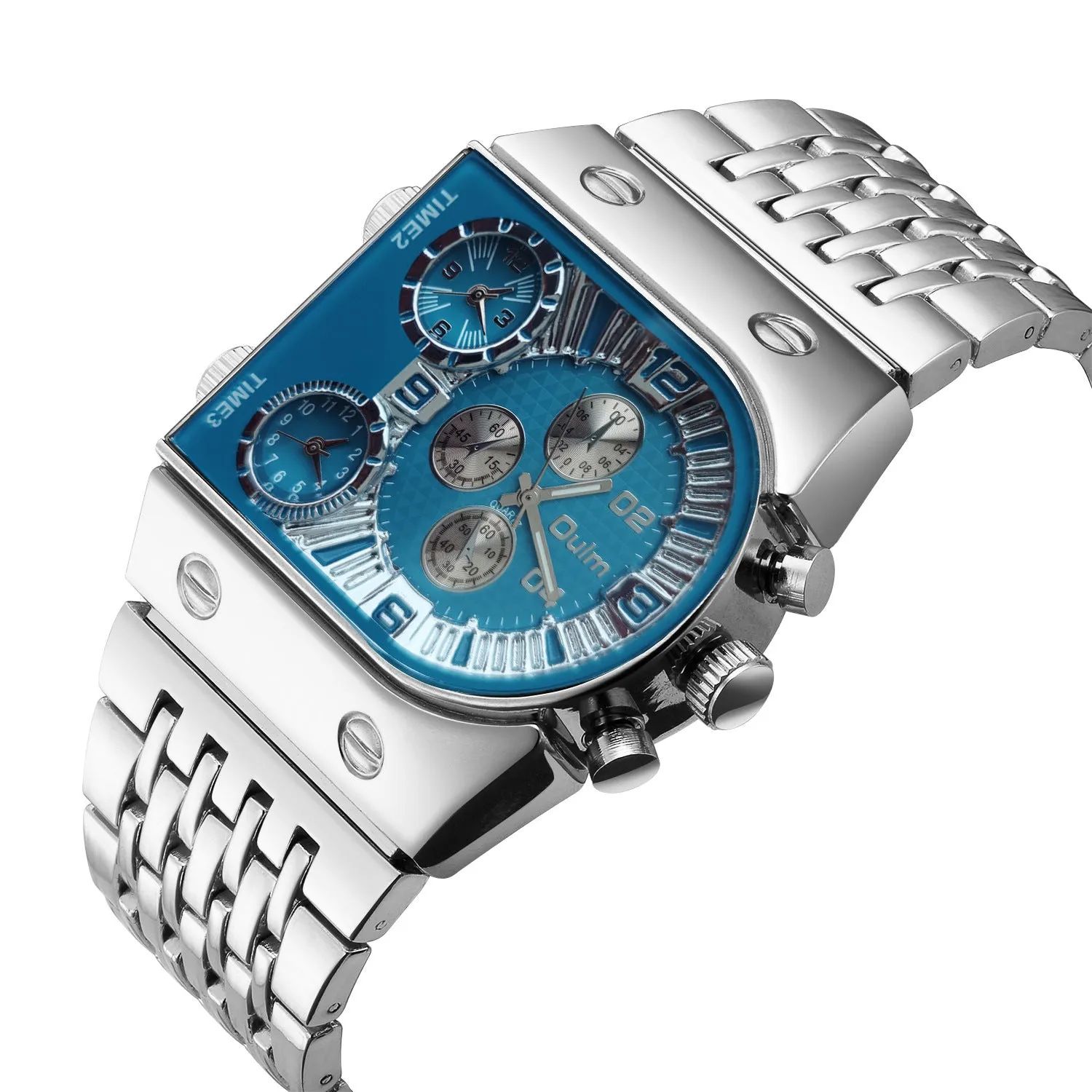 Oulm Ushape Fashion Steel Watch For Men 9315