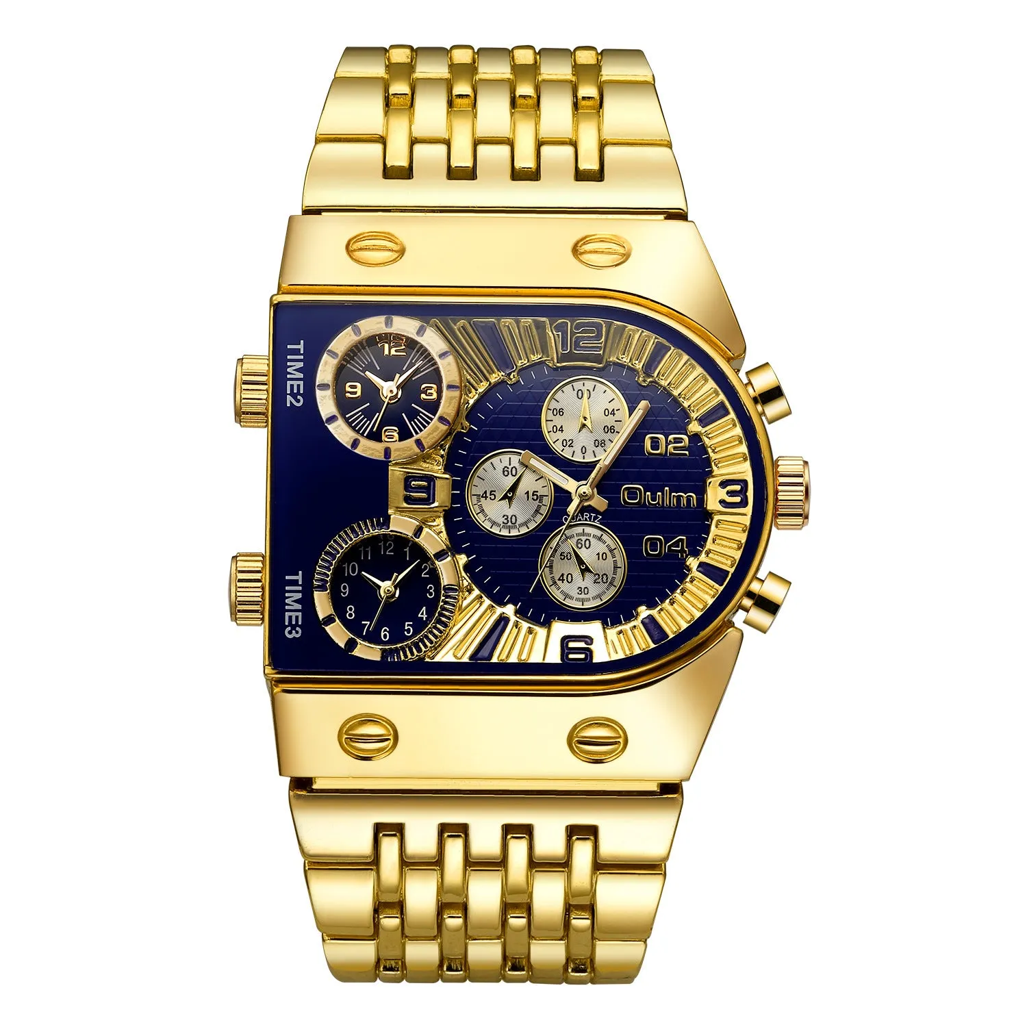 Oulm Ushape Fashion Steel Watch For Men 9315
