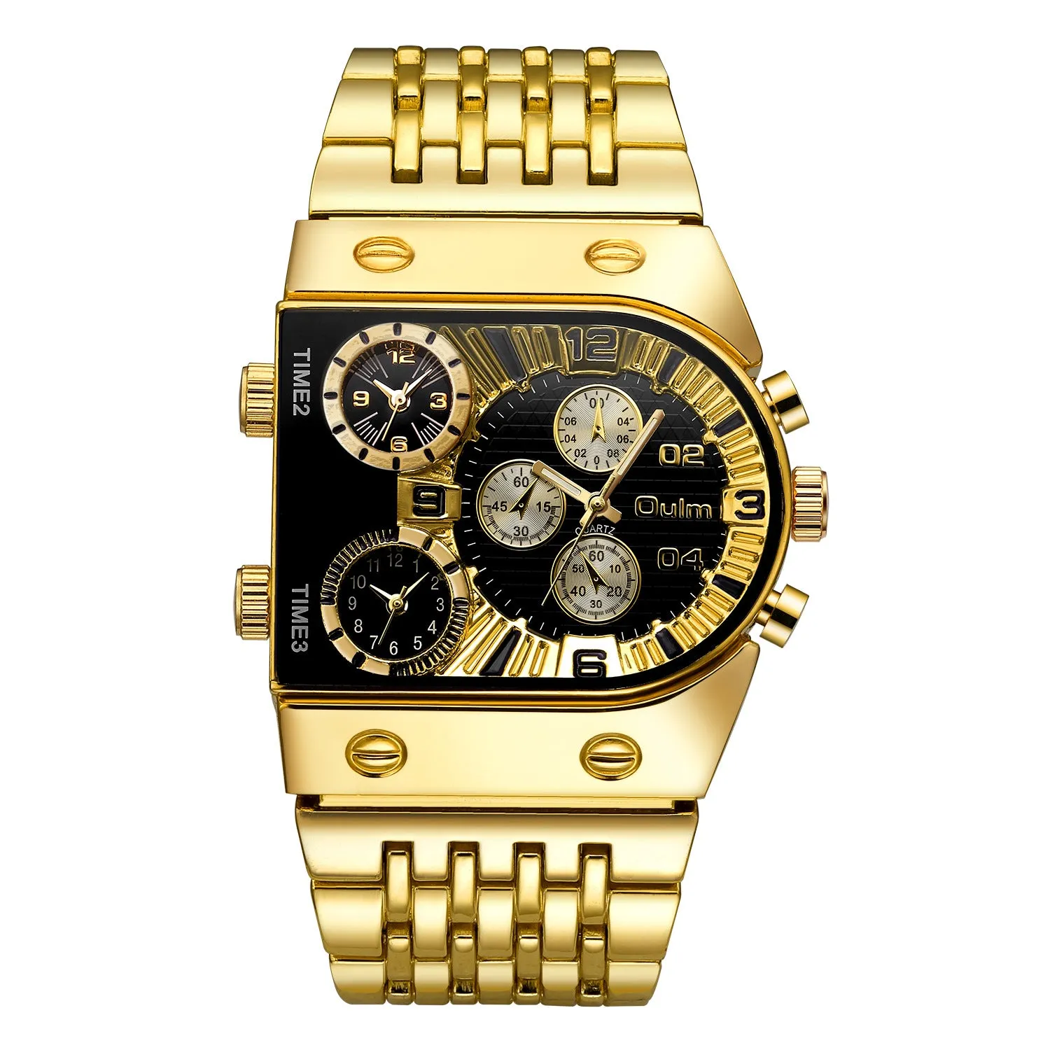 Oulm Ushape Fashion Steel Watch For Men 9315