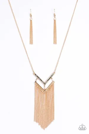 Paparazzi Necklace ~ Alpha Glam - Gold