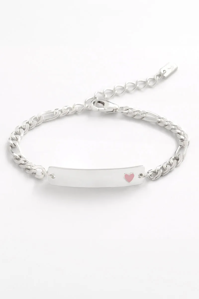 Pink Darling Bracelet -  Silver