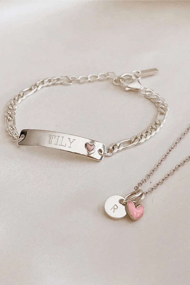 Pink Darling Bracelet -  Silver