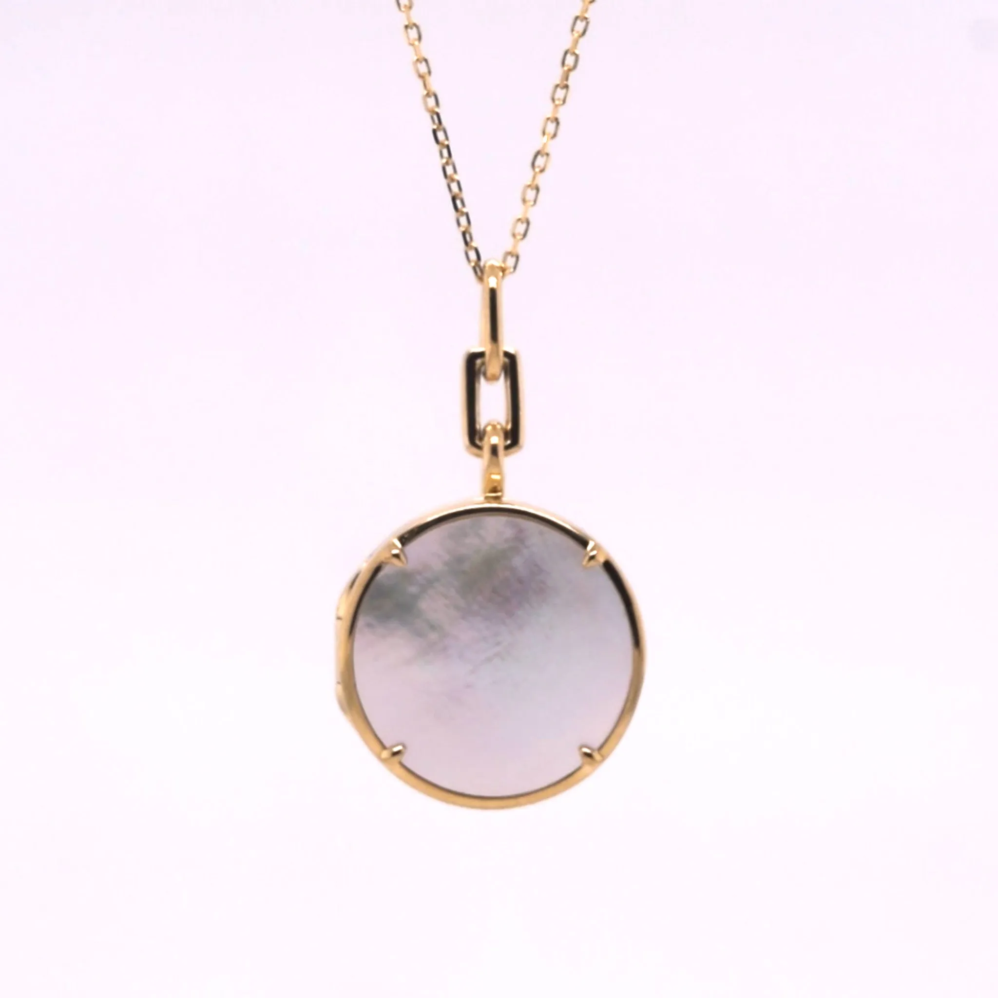 "Brooke" Stone Slim Locket Necklace