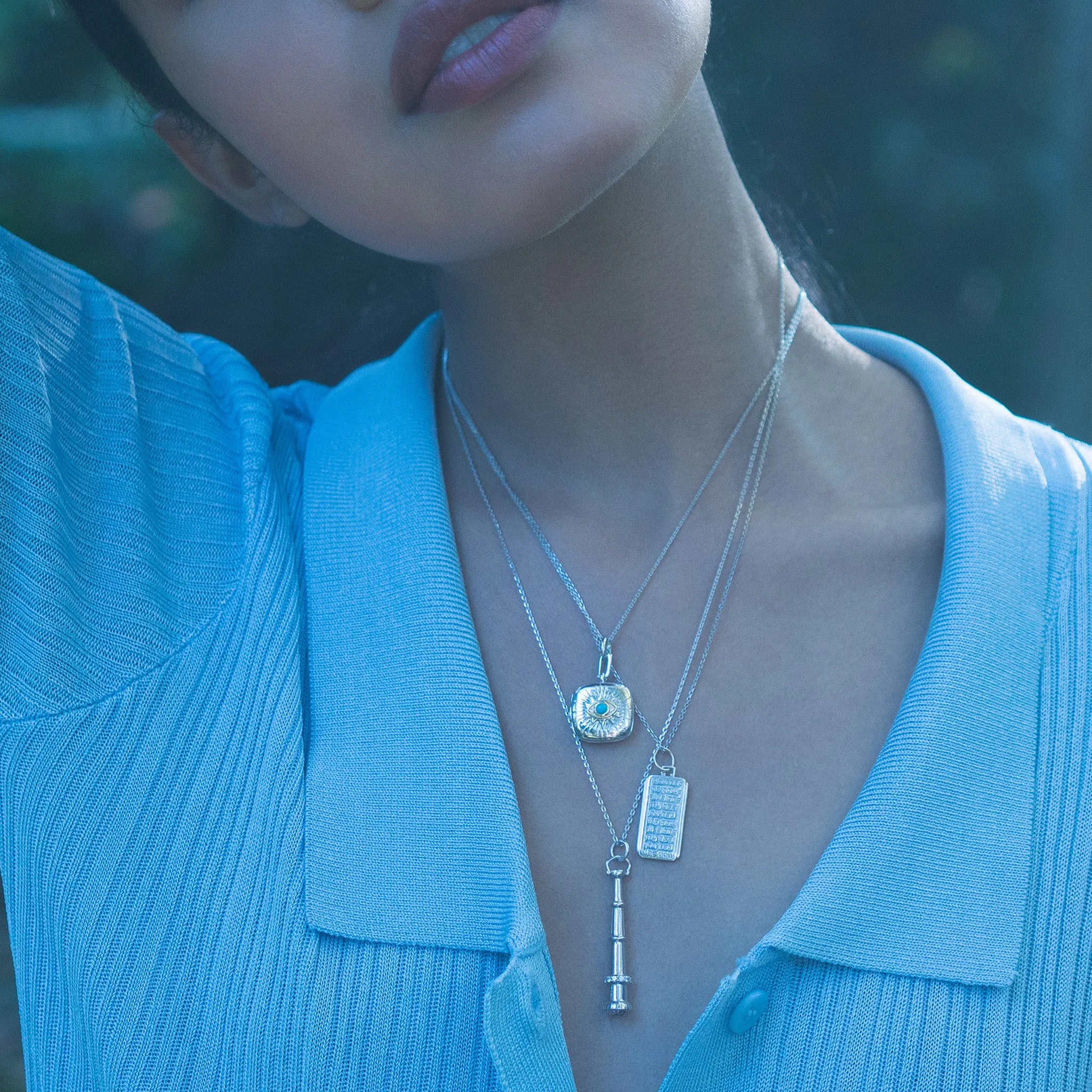 "Protect" Evil Eye Locket Necklace