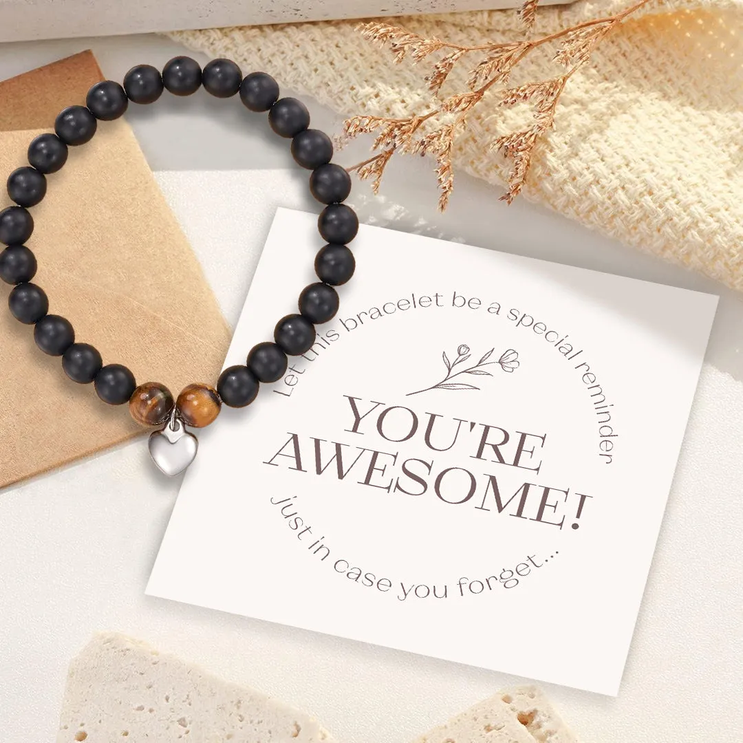 Reminder: You're Awesome Stone Bracelet