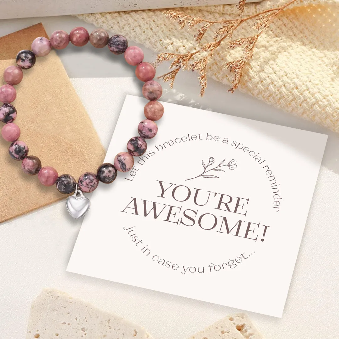 Reminder: You're Awesome Stone Bracelet