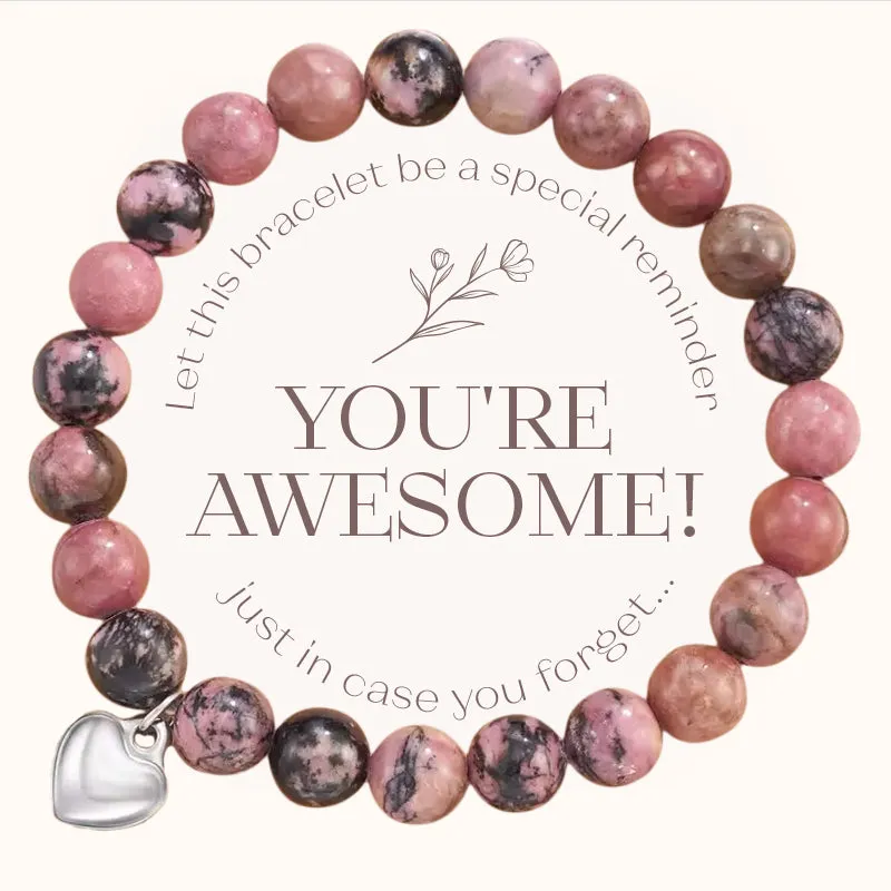 Reminder: You're Awesome Stone Bracelet