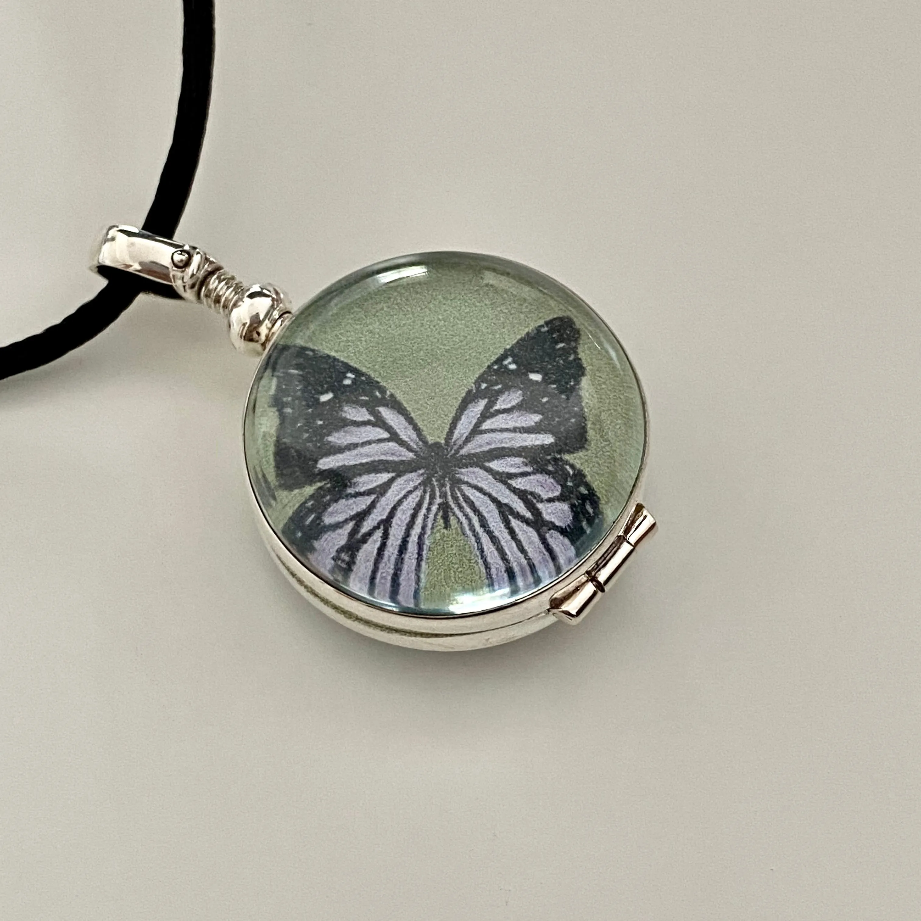 Round Silver Locket - Large