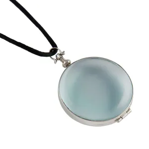 Round Silver Locket - Large
