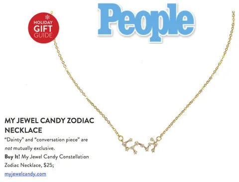 Scorpio Constellation Zodiac Necklace - As seen in Real Simple & People Magazine