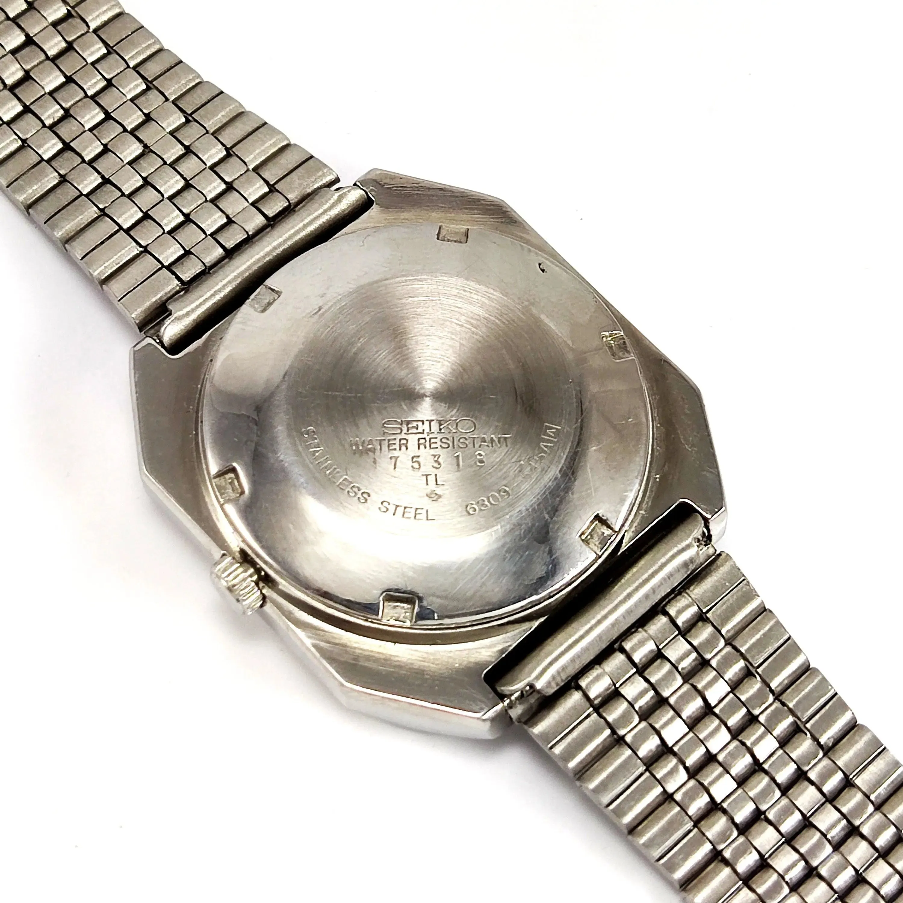 Seiko 5 Automatic-6309A Off-White Dial 17 Jewels Analog Day Date Men's Mechanical Watch