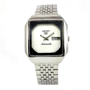 Seiko 5 Automatic-6309A Off-White Dial 17 Jewels Analog Day Date Men's Mechanical Watch