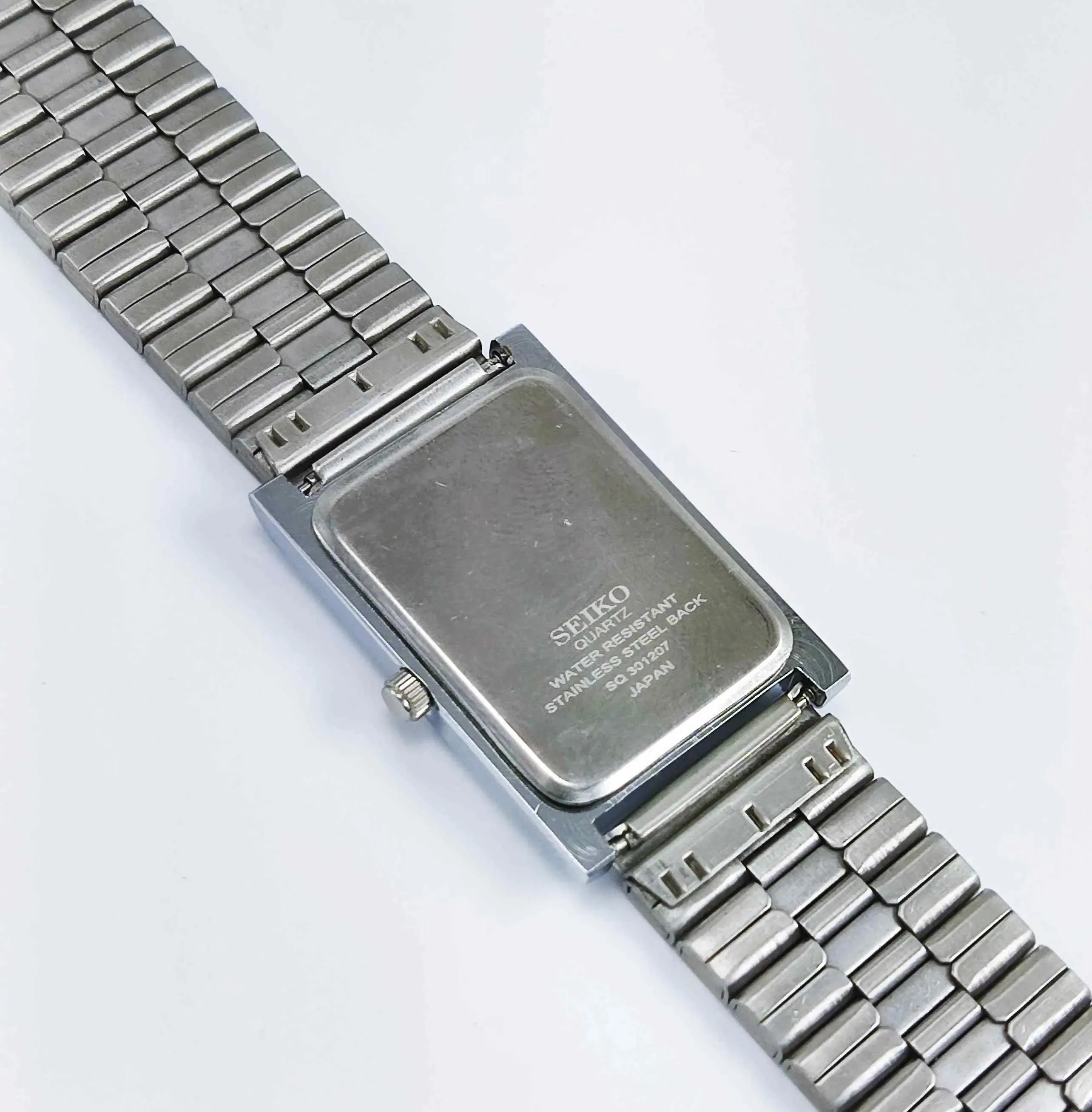 Seiko Quartz MIYOTA White Dial Silver Case Men's Watch