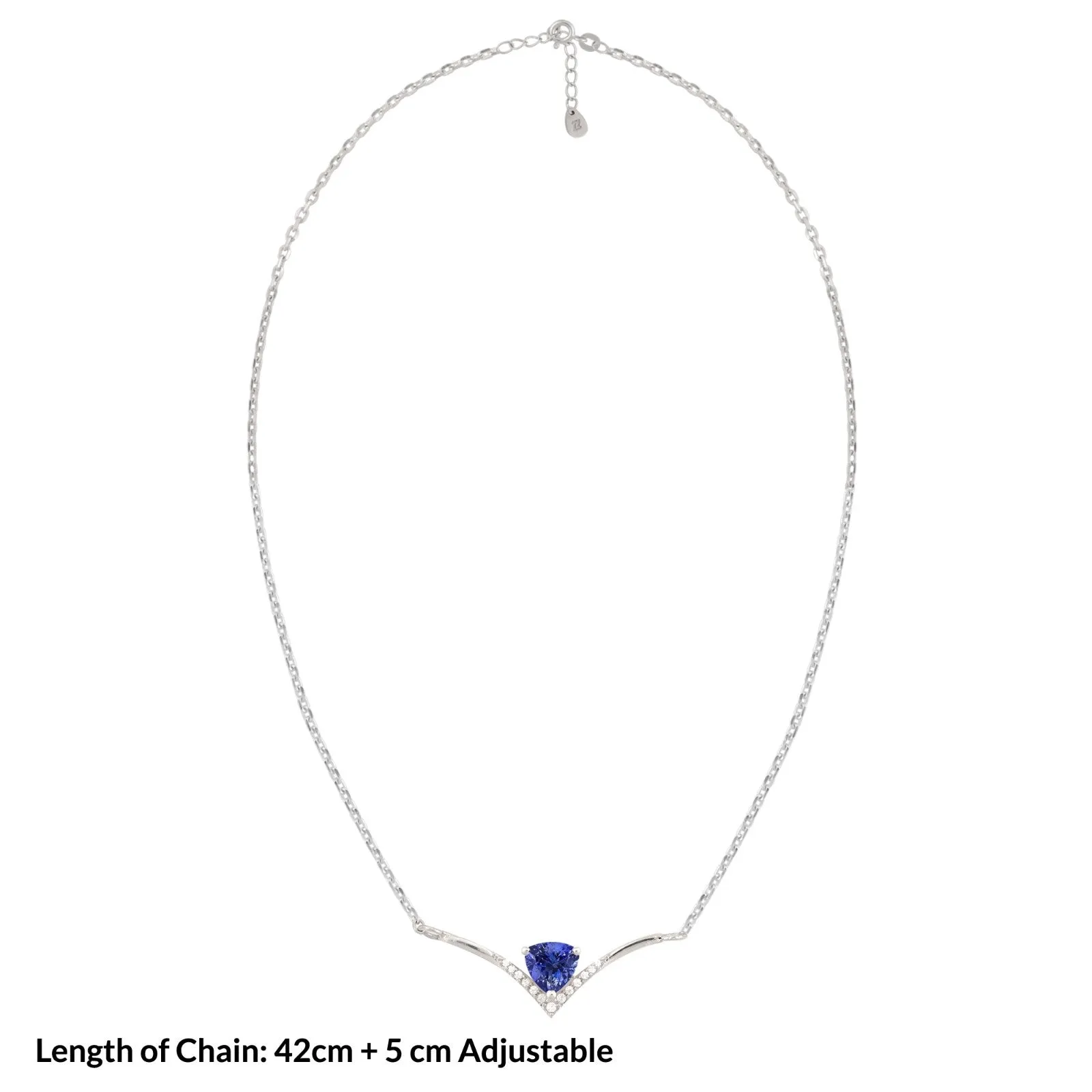 Silver Chevron Women's Necklace