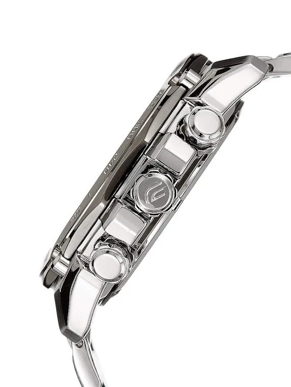 Silver Dial Chronograph Watch For Men