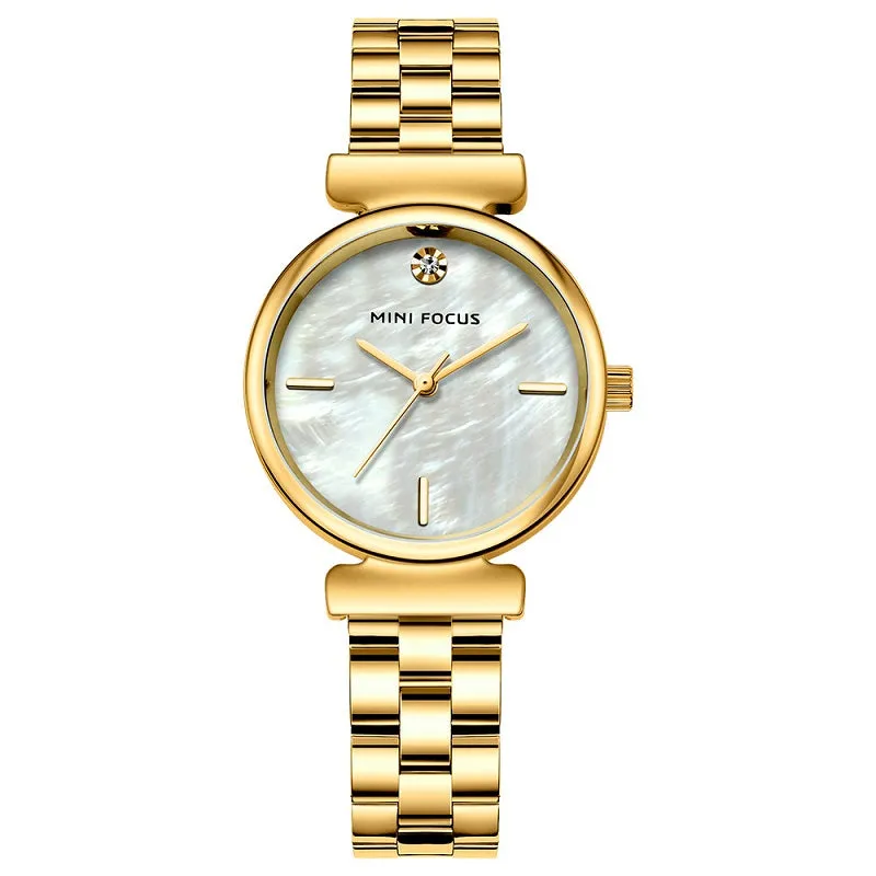 Simple fashion Japanese movement waterproof steel watch ladies watch