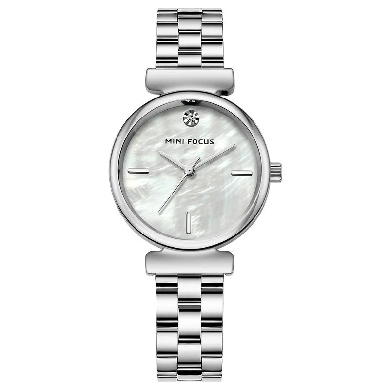 Simple fashion Japanese movement waterproof steel watch ladies watch