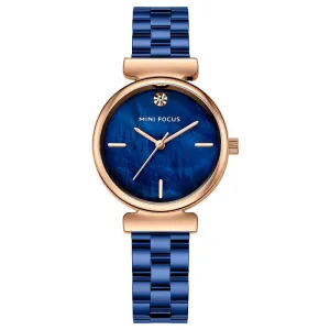 Simple fashion Japanese movement waterproof steel watch ladies watch