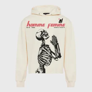 Skeleton Hoodie Cream