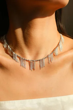 Sparkling Disco Tassel Necklace