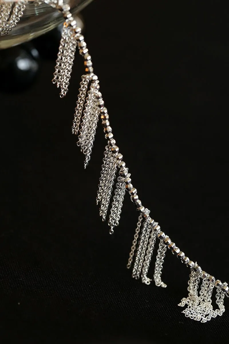 Sparkling Disco Tassel Necklace