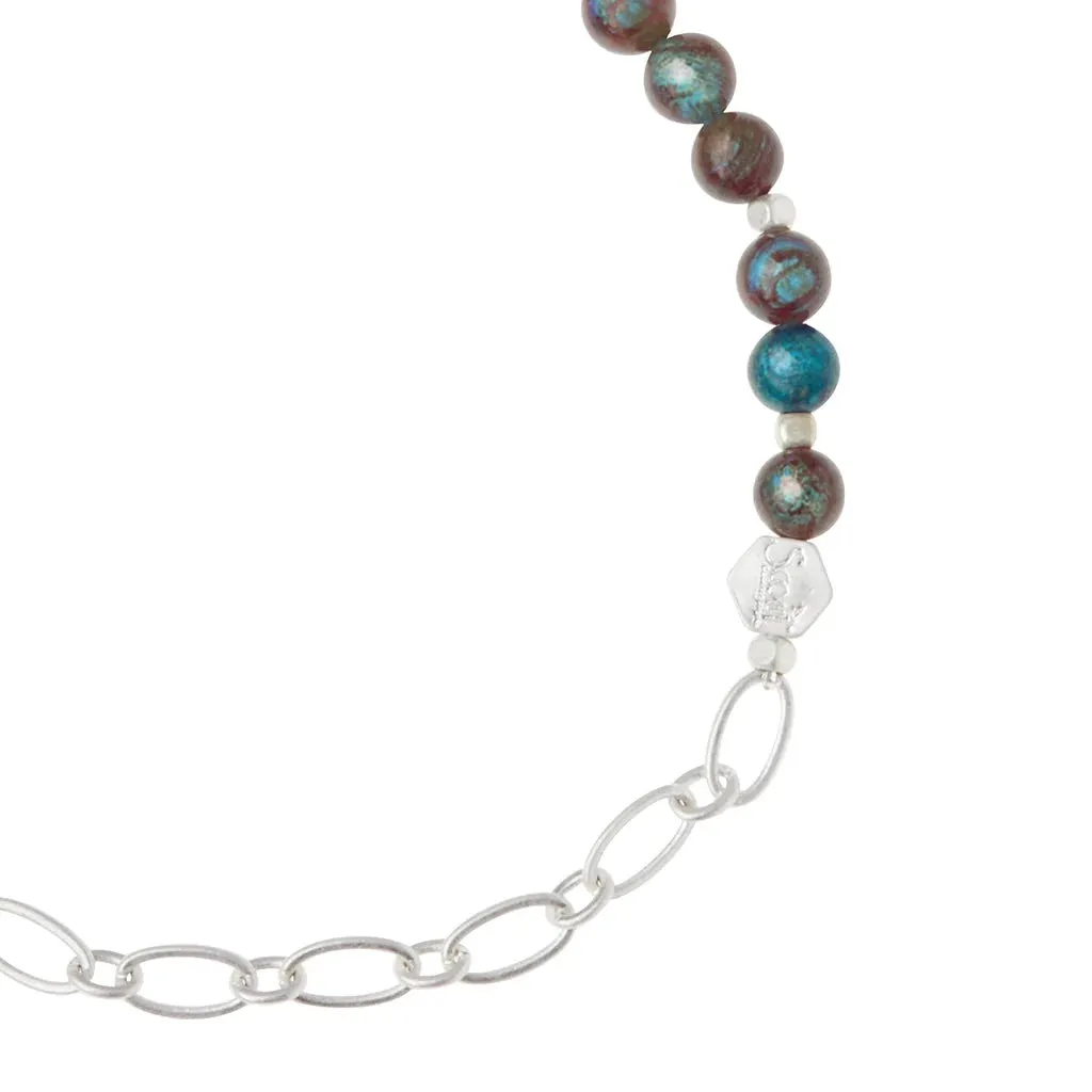 Stone & Chain Stack Bracelet