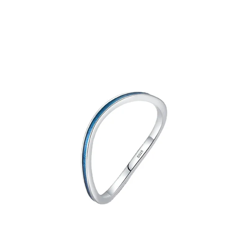 Stunning Sterling Silver Storm Wave Ring with Japanese and South Korean Fusion