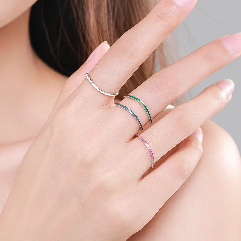 Stunning Sterling Silver Storm Wave Ring with Japanese and South Korean Fusion