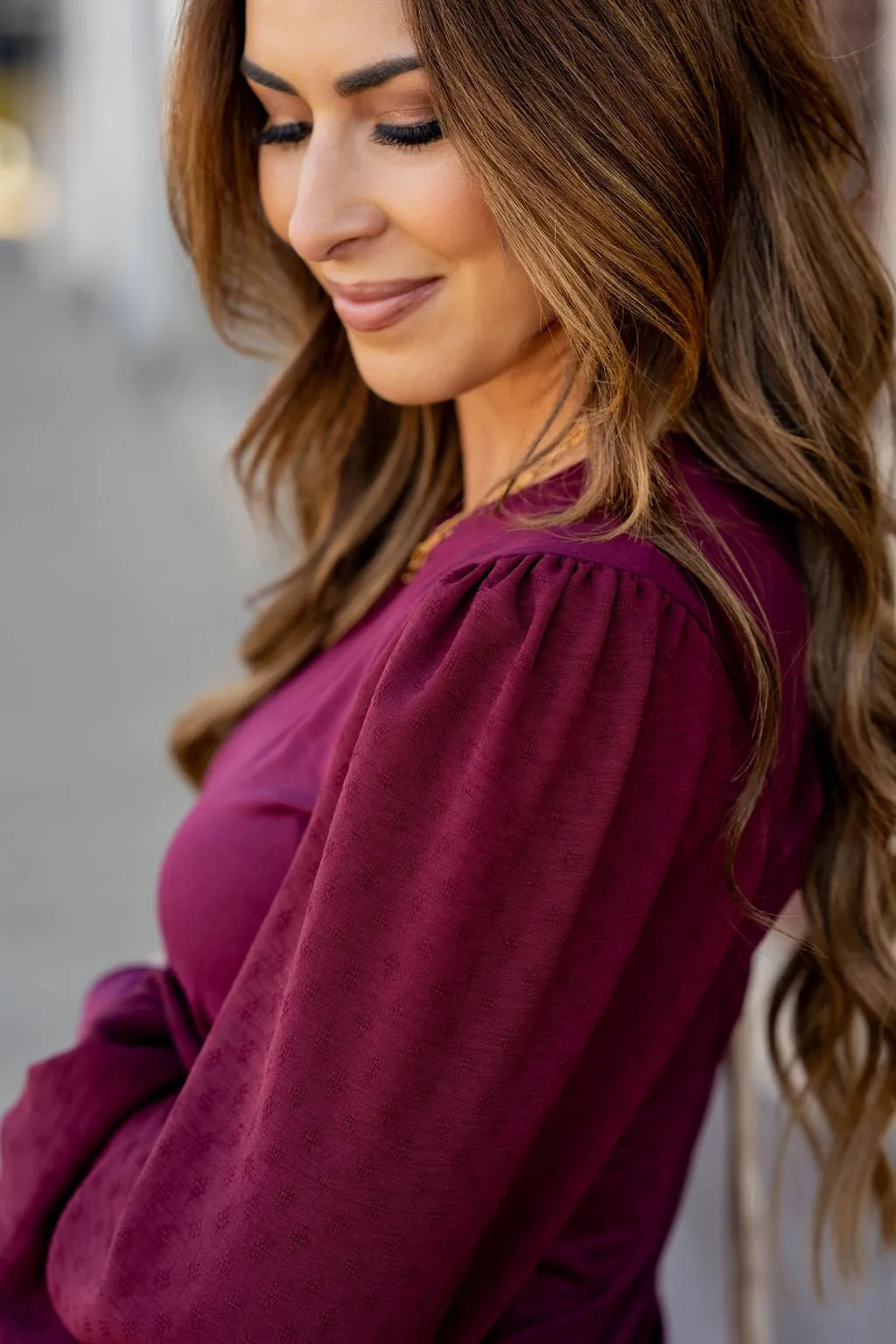 Subtle Dot Sleeve Solid Body Tee