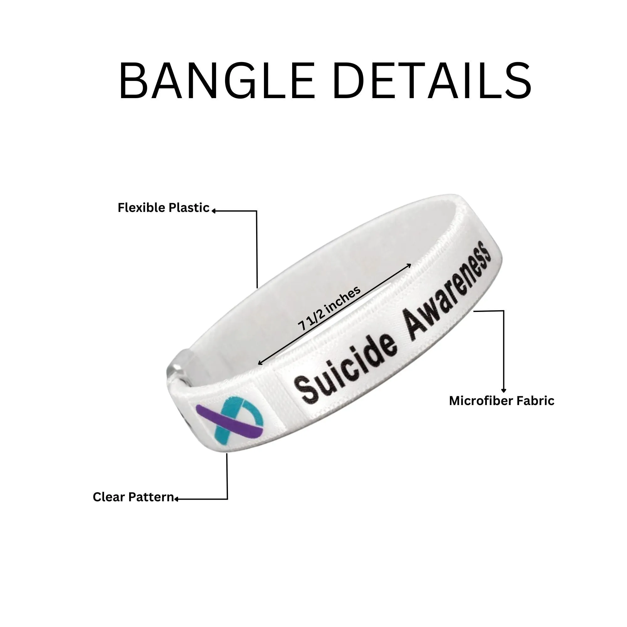 Suicide Awareness & Prevention Bangle Bracelets