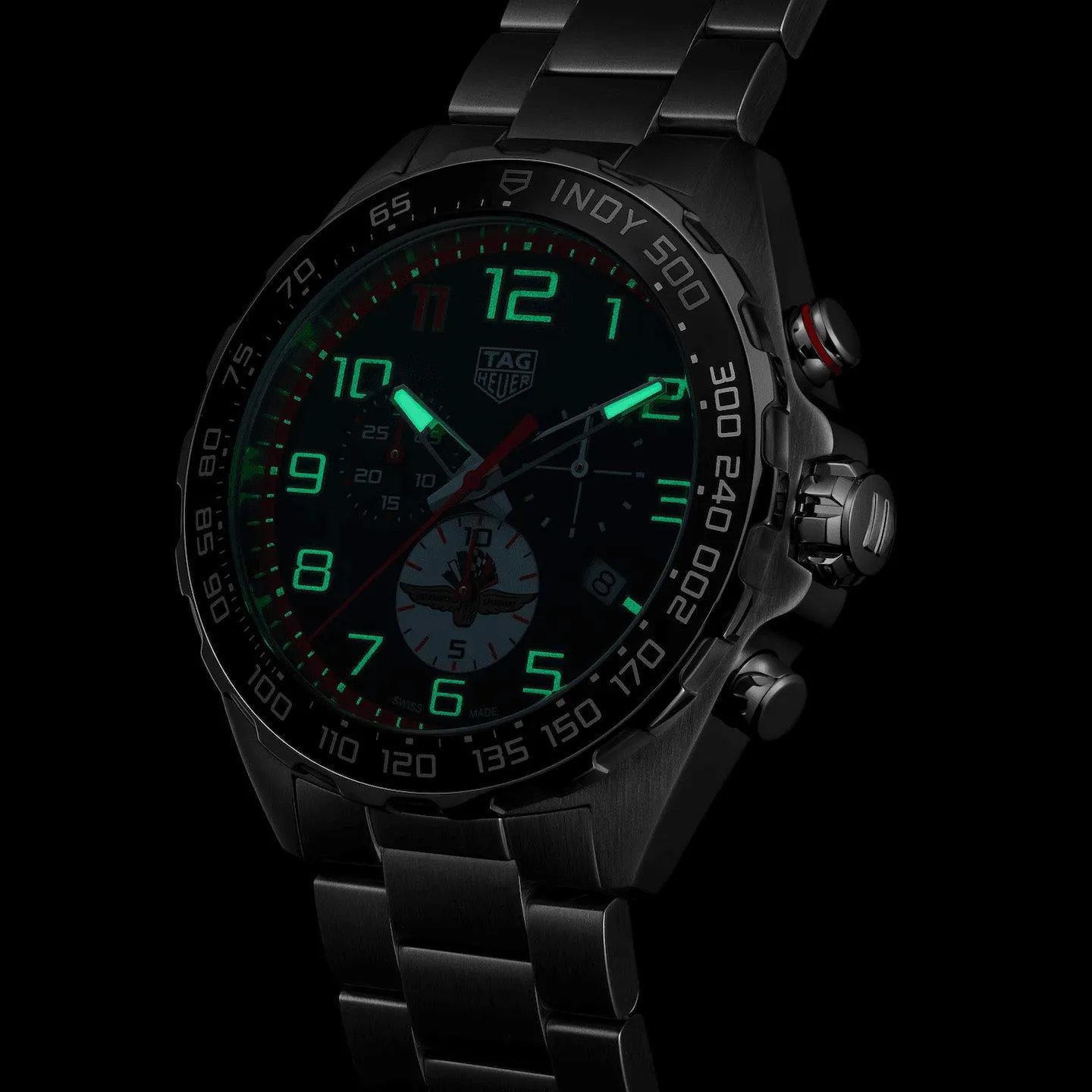Tag Heuer Formula 1 Men's Black Chronograph X Indy 500 Special Edition Watch