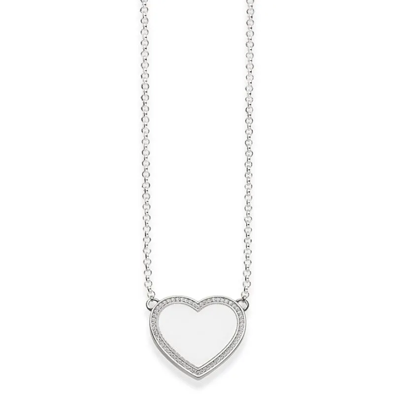Thomas Sabo Women-Necklace Glam & Soul 925 Sterling Silver Zirconia white