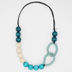 Tidal Harmony Aqua Necklace