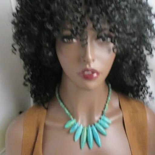 Turquoise Bib Necklace Intriguing Design