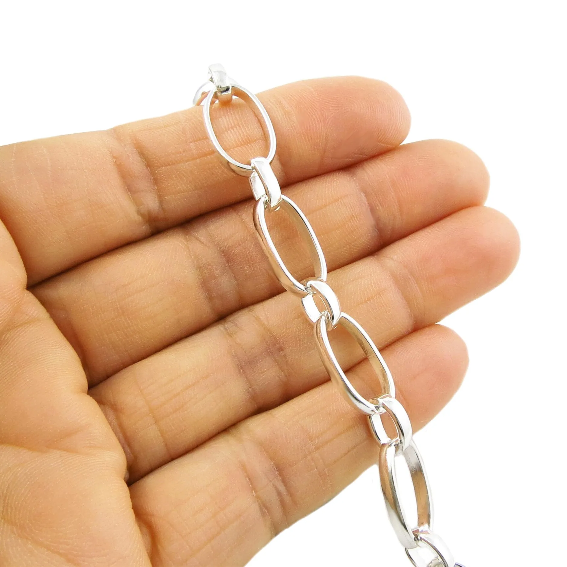Women's Sterling Silver Chain Bracelet